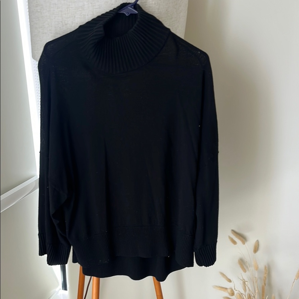 Elegant Black Turtleneck Sweater